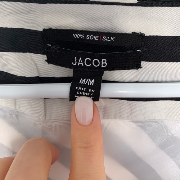 Jacob black and white stripes dress - Picture 4 of 5